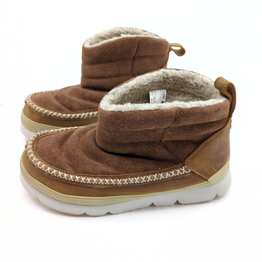 Manitobah Mukluks Boots Tamarack Suede‎ Shearling Women 7 Cozy Boho Winter